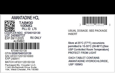 Label (62332 586 31 Amantadine HCl 100mg 67046 1531 30)